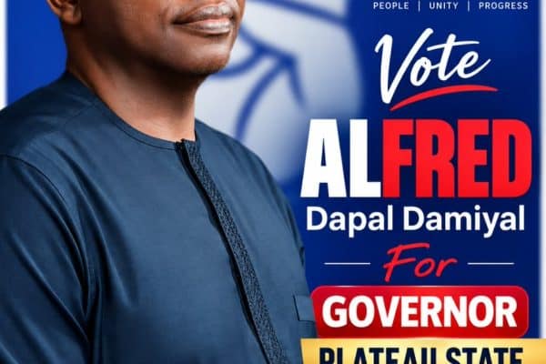 2027: NDC Affirms Alfred Dapal Damiyal as Plateau Governorship Candidate