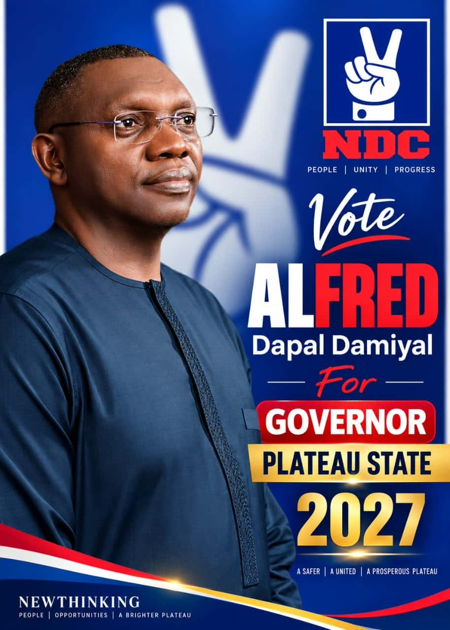 2027: NDC Affirms Alfred Dapal Damiyal as Plateau Governorship Candidate